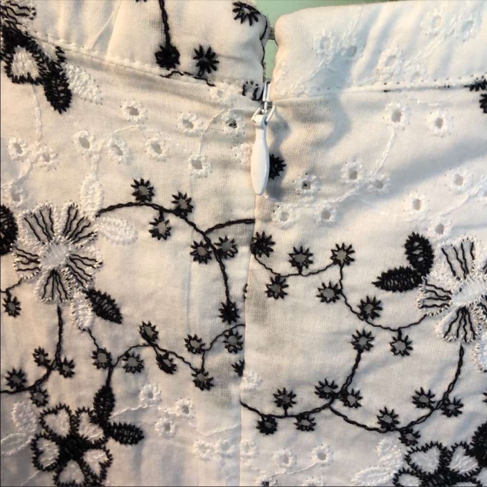 Loft Embroidered Halter Flare Dress - Picture 5 of 7